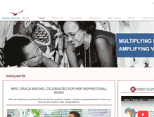 Tablet Screenshot of gracamacheltrust.org